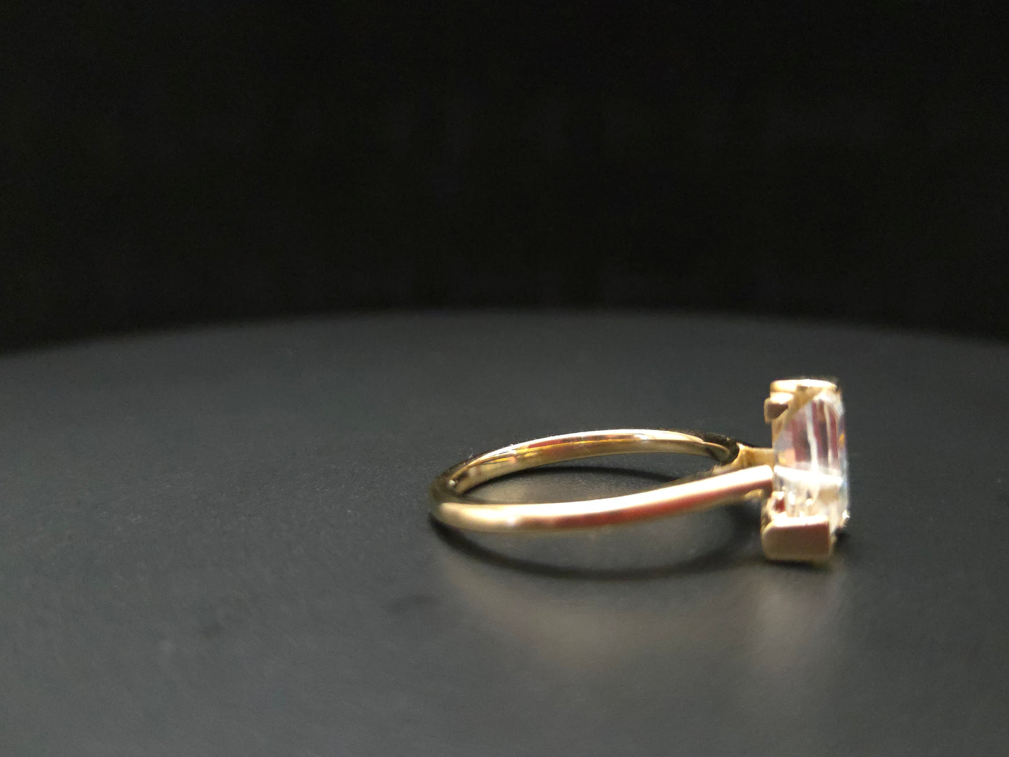 14K Gold J Letter Ring