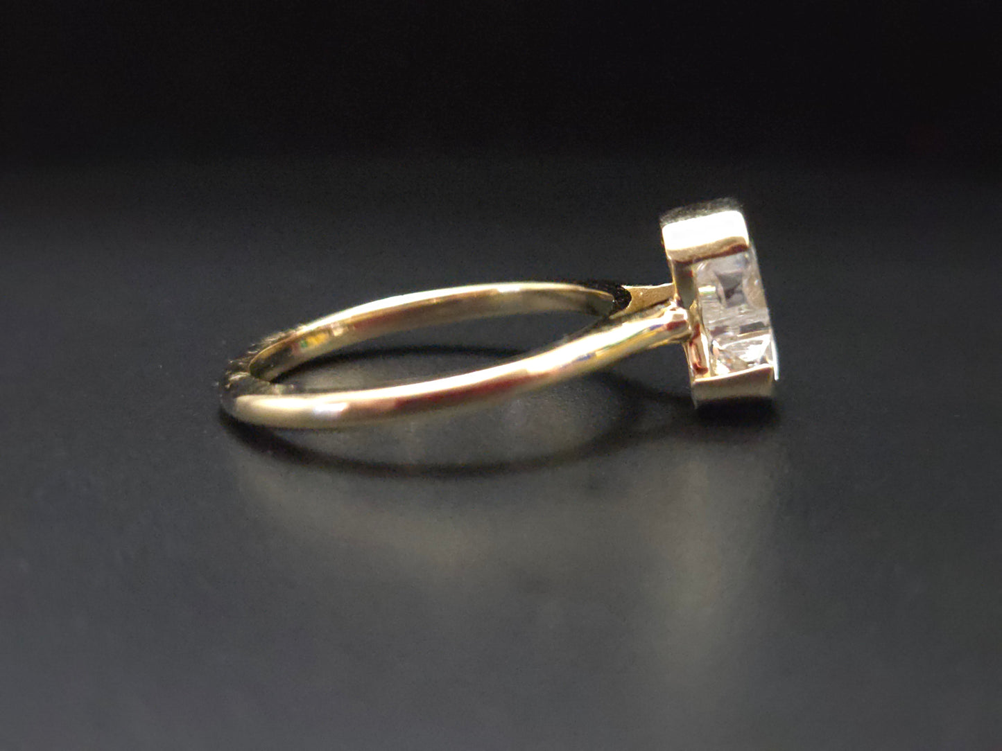 14K Gold S Letter Ring