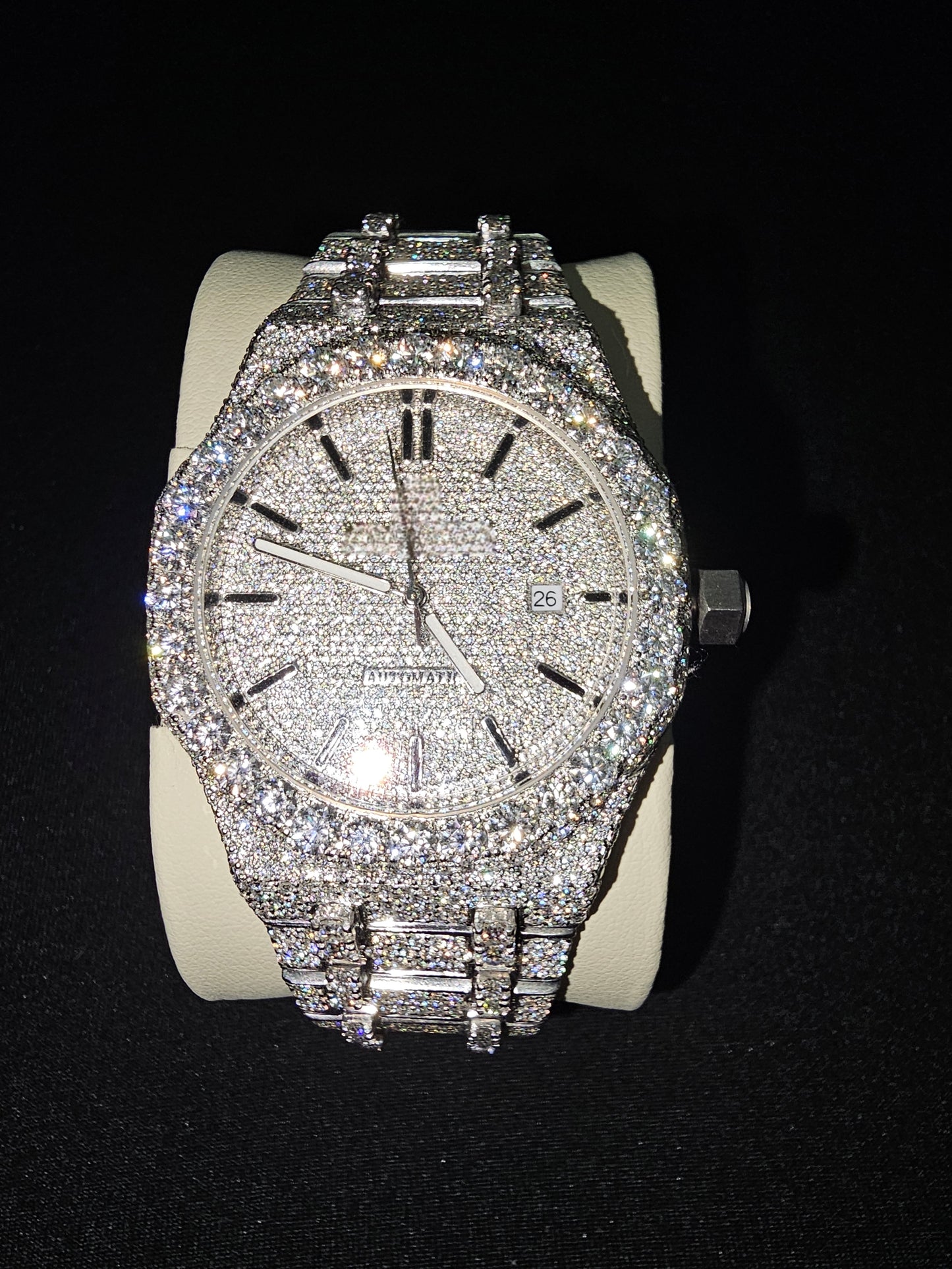 Custom Moissanite Watch