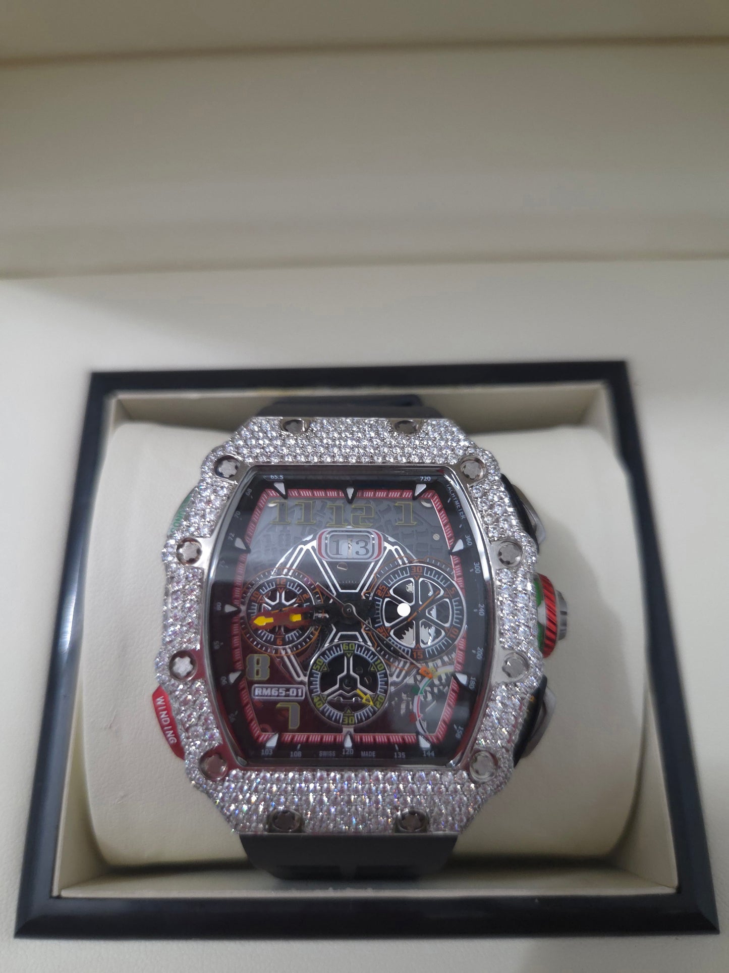 Custom Moissanite Watch