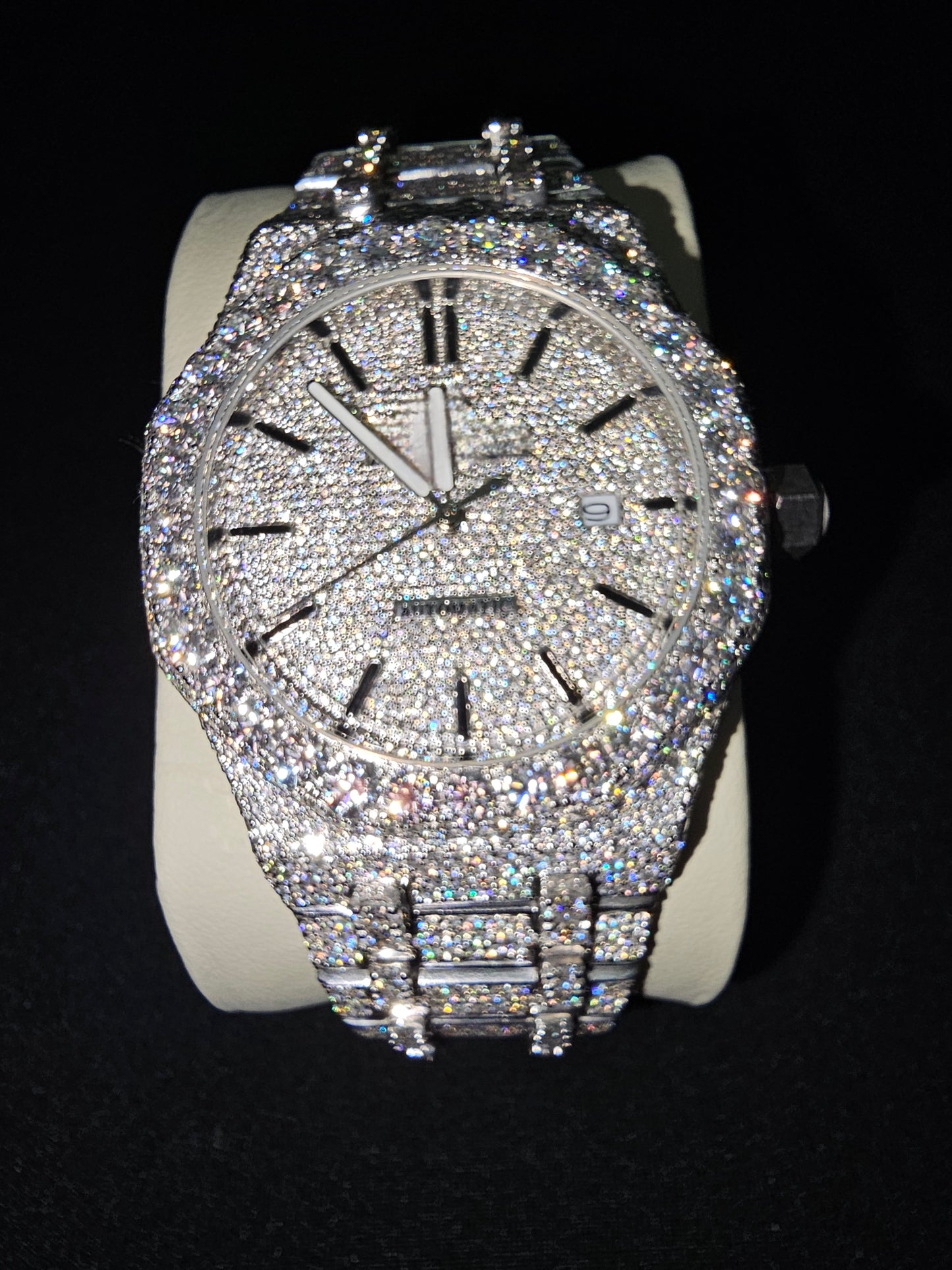 Custom Moissanite Watch