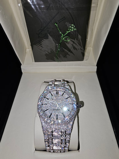 Custom Moissanite Watch